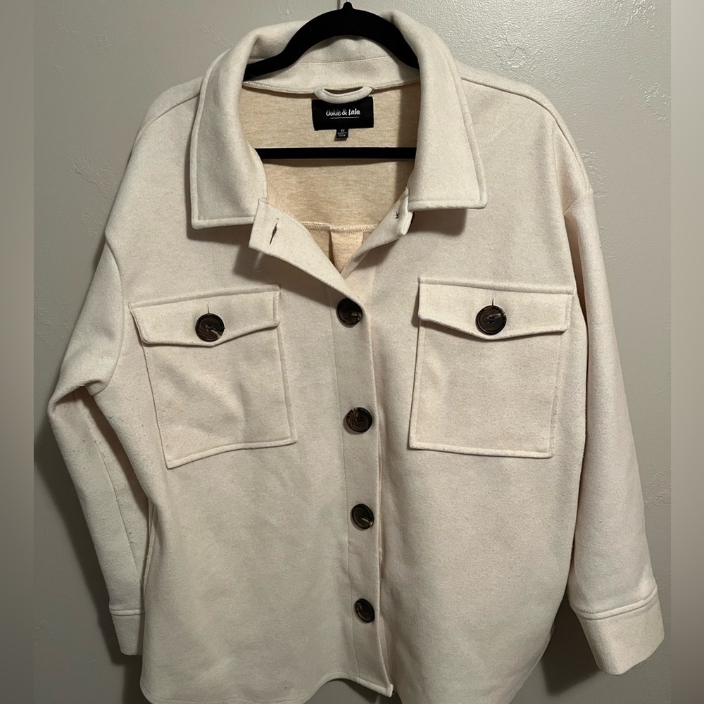 Ookie & Lala Unlined Vegan Cashmere Shacket - Picture 8 of 14